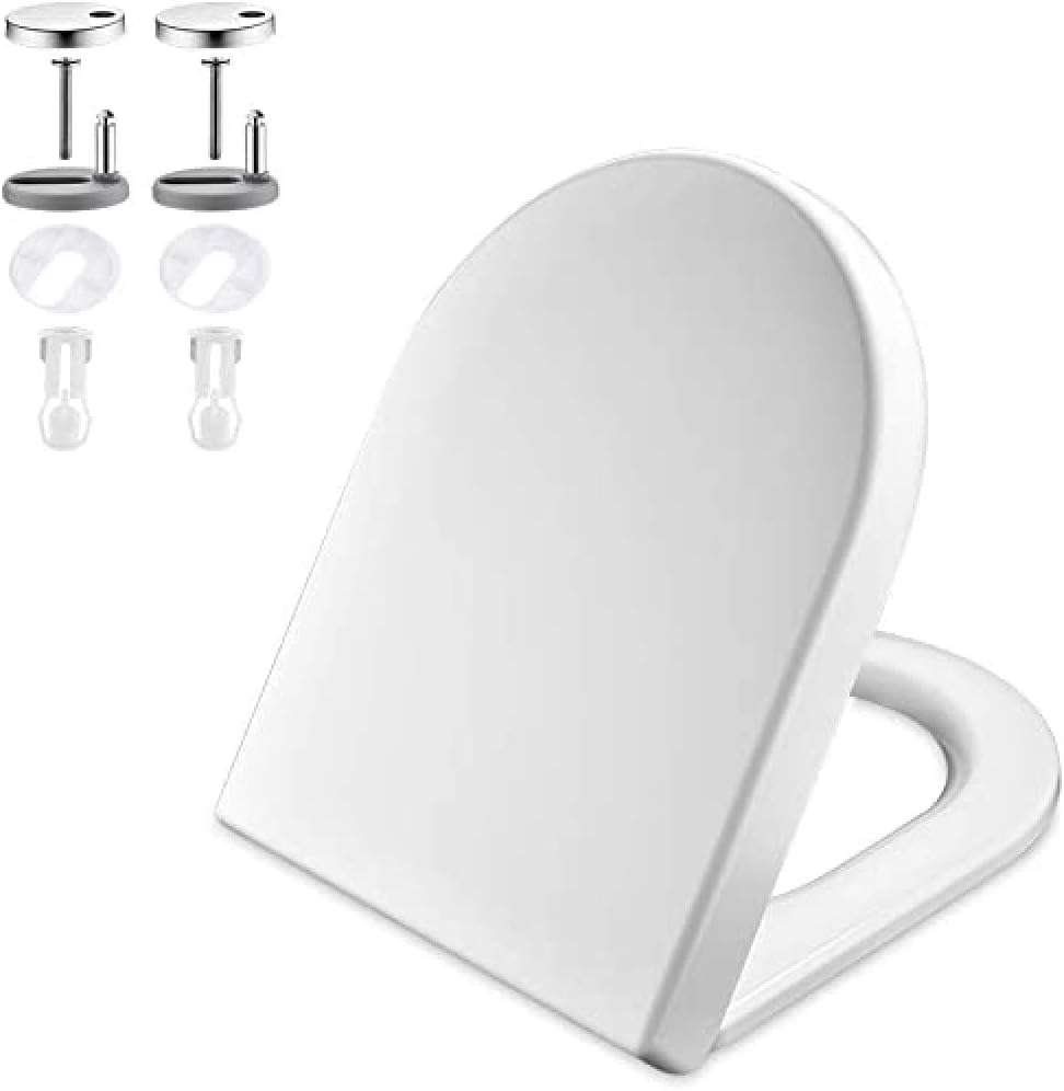 Cerniere di ricambio per sedile WC, con chiusura ammortizzata, Kit cerniera sedile, Lega di