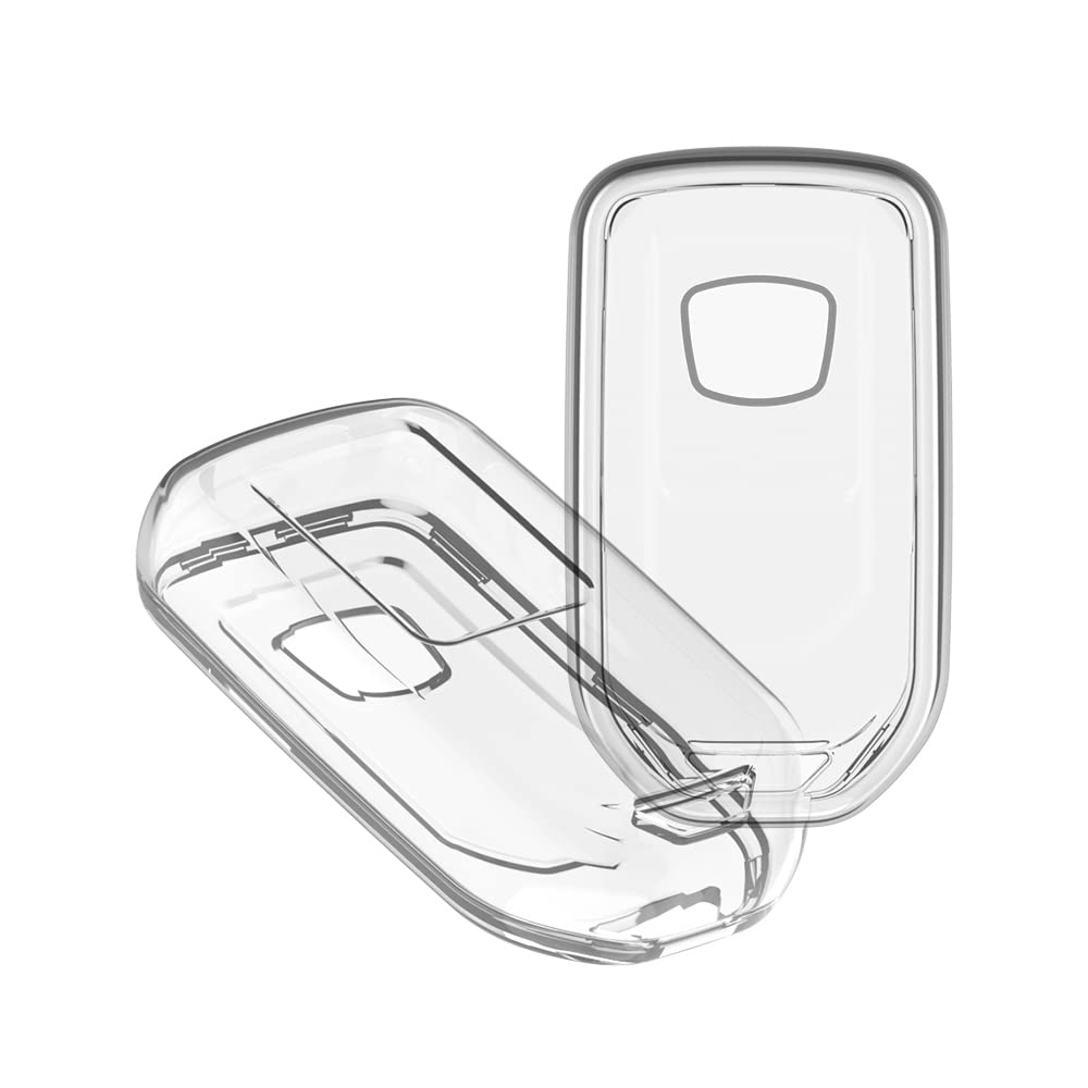 CARMATESoft and Transparent Car Key Cover Compatible with Honda BR-V (CL-TP-24)
