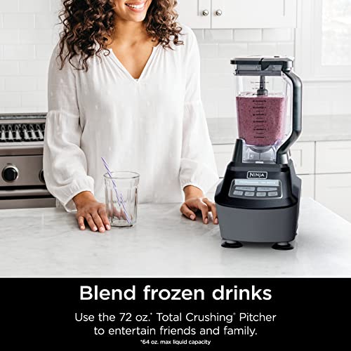 Ninja Kitchen System | All-in-One Food Processor & Blender for Smoothies | Includes Pitcher, Travel Cup, & 8-Cup Bowl | Makes Salsa, Dough, Shakes, & Frozen Drinks | 120 Volts | Black | BL770AMZ by Ninja - Image 3