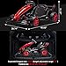 24V Electric Go Kart for Kids, Electric Drift Kart Outdoor Race Car, Ride on Toy Drifting Car with 2x200w Motors, 7.5 Mph Speed, Length Adjustment