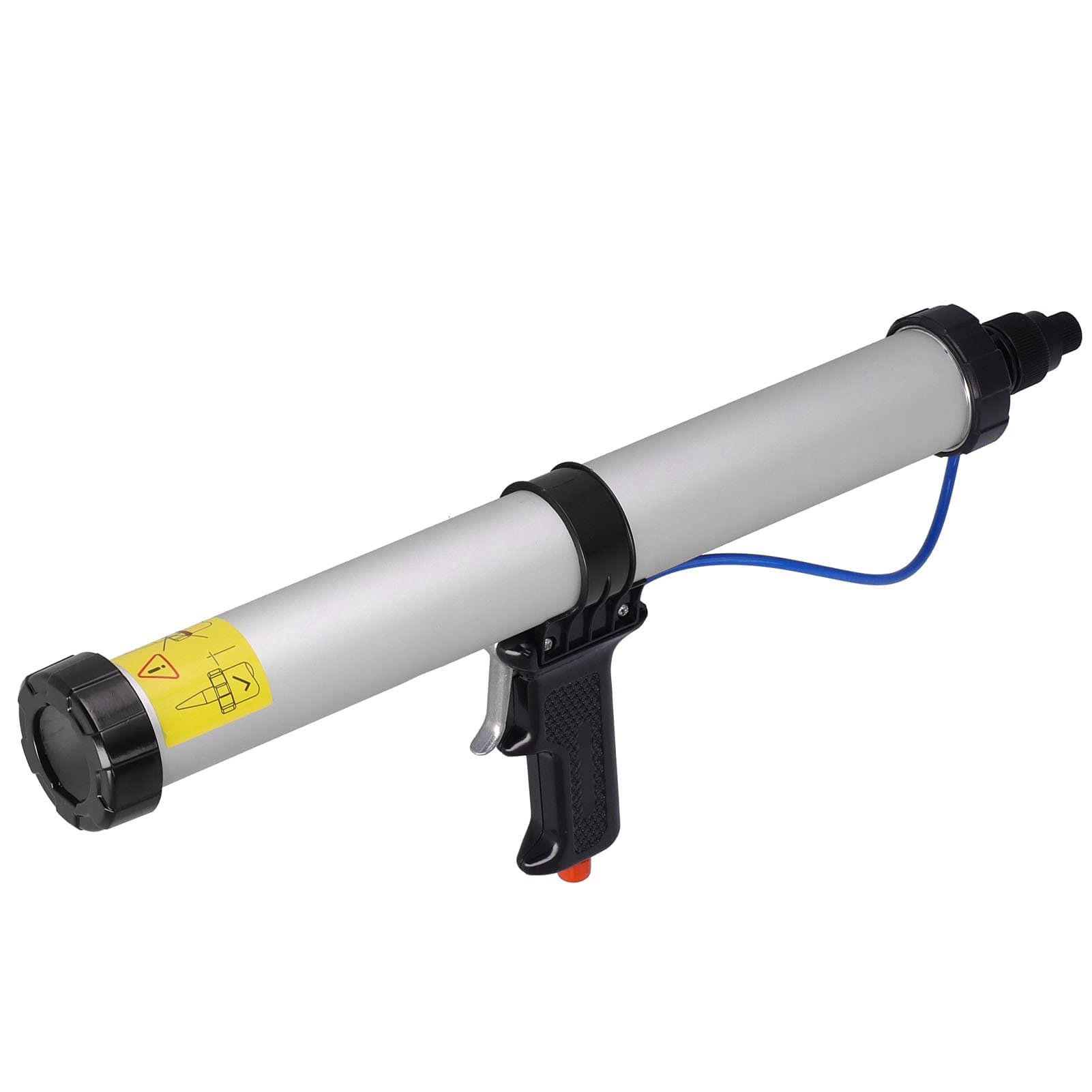Pistola de Calafateo Neumática, Pistola de Pegamento de Vidrio Neumática de 600 Ml, Pistola de Aire de Sellado de Pegamento de Vidrio de Aleación de Aluminio para Decoración de