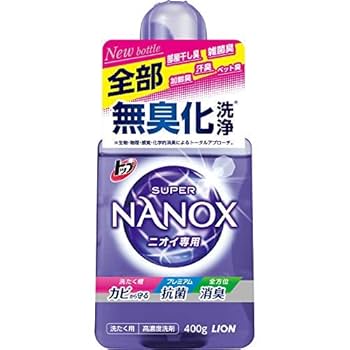 LION SUPER NANOX 液体洗剤 400g 15個 LION 洗濯用液体洗剤 トップスーパー NANOX 400g 特撰品