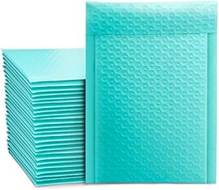 Switory 25Pcs Poly Bubble Mailers A5 Padded Envelopes Bulk Bubble Lined Wrap Polymailer Bags for Shipping Packaging Mailing Self Seal Teal 15.2cmx22.9cm