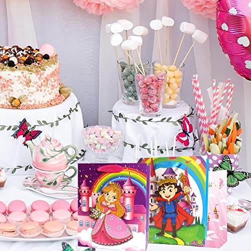 Image of Crackles Cartoon Fantasy Printed Paper Bags for Gifting Eco Friendly Gift Paper Bags with Handles (Pack of 12)