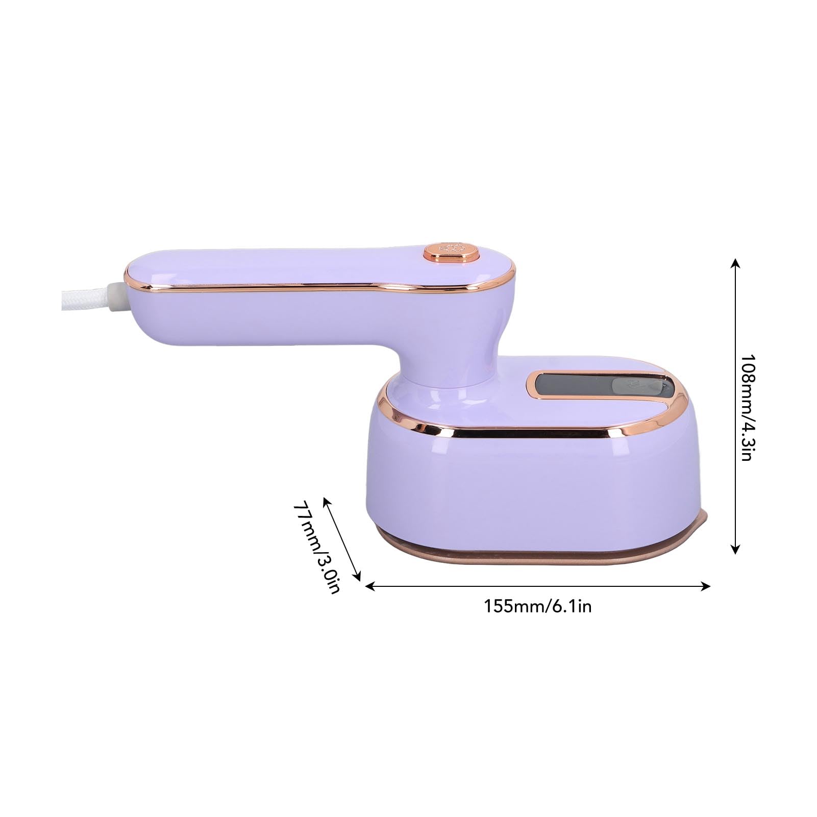 Mini Máquina de Planchar, Potente Planchado a,Giratorio de 180 Grados, Vaporizador de Ropa de Mano, Mini Plancha de Viaje para Ropa, Plancha dePortátil de Viaje con (Enchufe