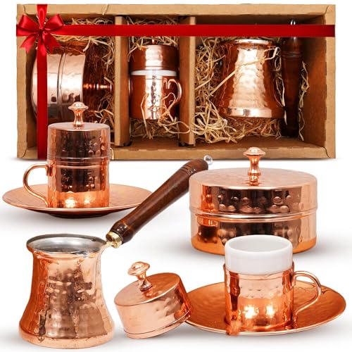 Türkisches Kaffee-Set, türkisches Kaffeebereiter-Set mit 2 Tassen,...