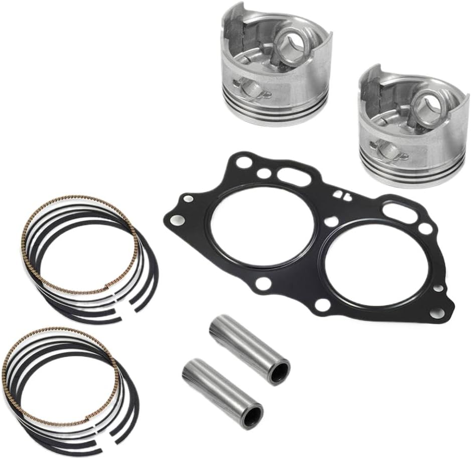 Piston Ring Gasket Rebuild Kit STD 72504G01 Compatible With EZGO 4 Cycle Gas Cart 350cc EH35C MCI Engine 1996 2008