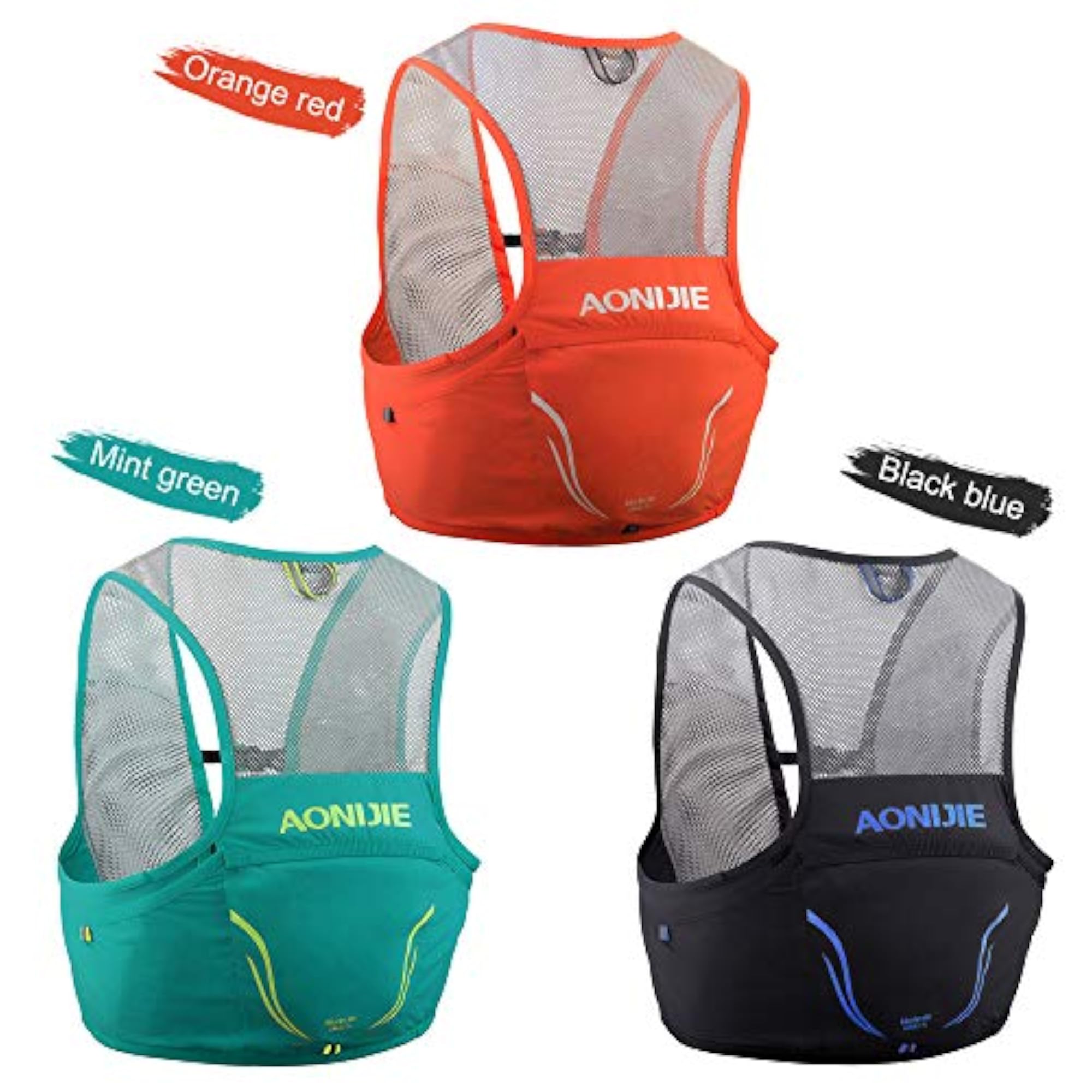 Outdoor Running Vest Mesh Breathable Hydration Rucksack