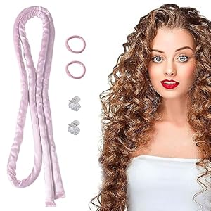 Ruzister® Diadema con Varita rizadora pequeña sin Calor, rizos sin Calor para Dormir, Diadema con rizos Finos sin Calor para Cabello Largo y Corto