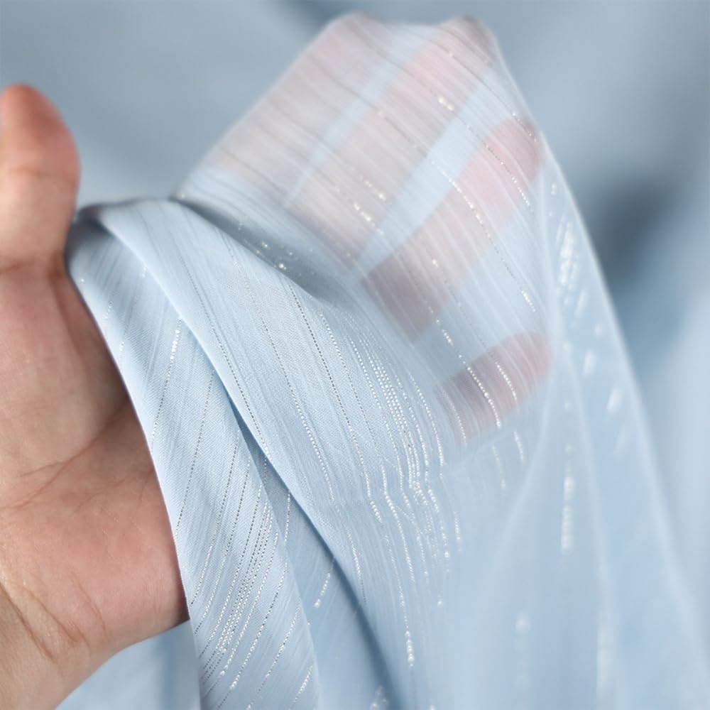 Plisowany materiał szyfonowy do szycia, materiał dekoracyjny, towar sprzedawany na metry, tiul, szerokość 150 cm, bieżnik stołowy, materiał na firanki, materiał organzy, na wesele, dekoracja