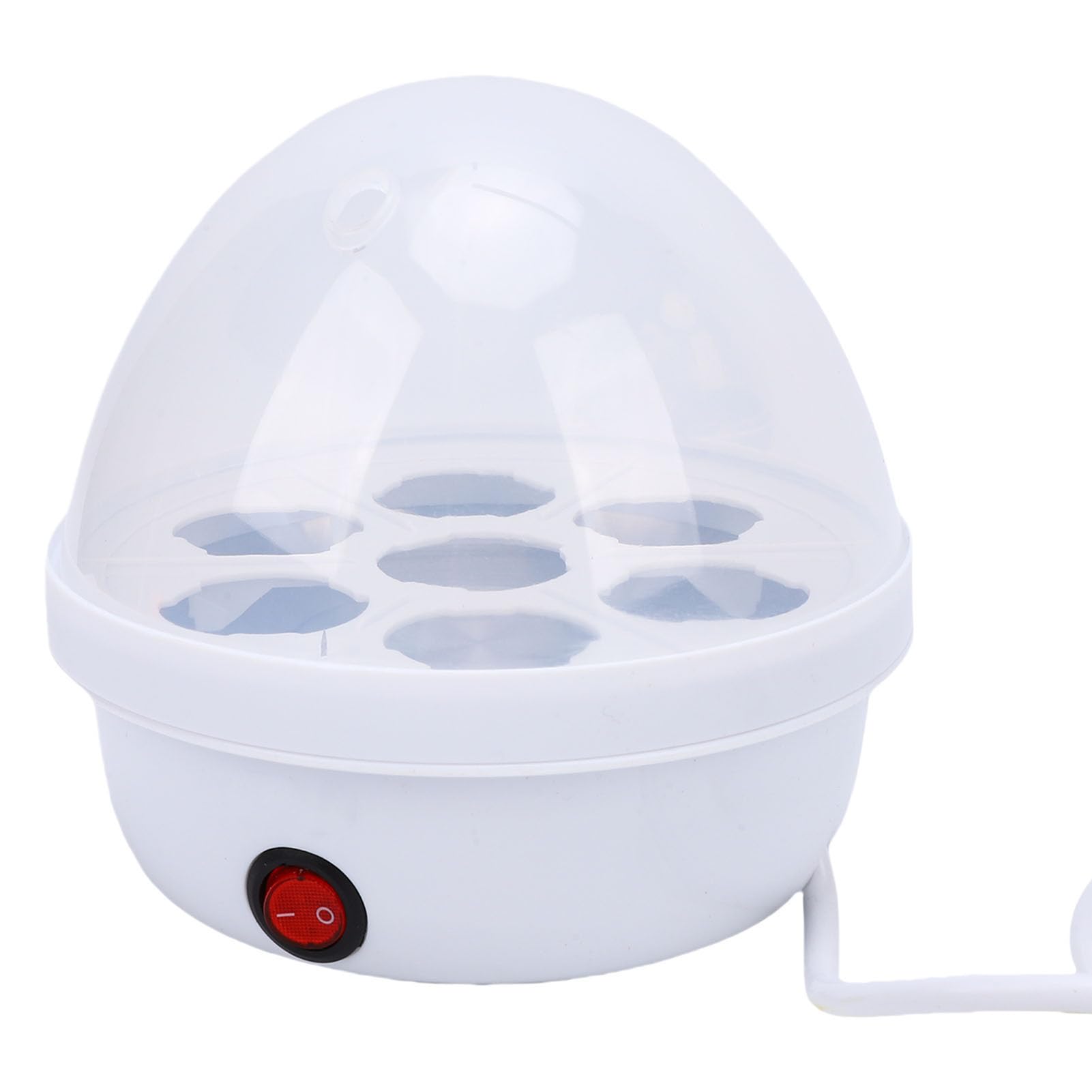 Omabeta Cuociuova Elettrico da 350 W Ideale per Bollire Rapidamente Uova in Camicia e Sode per la Domestica Capacità di 7 Uova Acciaio Inossidabile