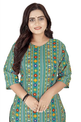 Image of Raghav Silk Cotton Blend Straight Kurti for Women
