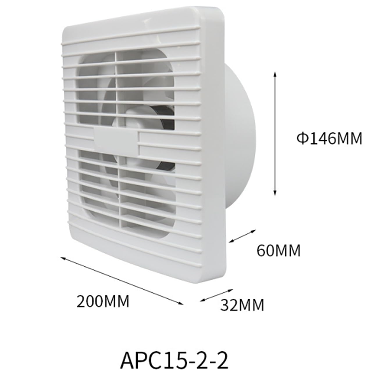 ICEMOB Extractor Baño Silencioso,Ventilador Extractor De Aire Blanco,Ultradelgado Extractor Cocina,para Inodoro,Oficina Ventiladores para Pared,6 Inches