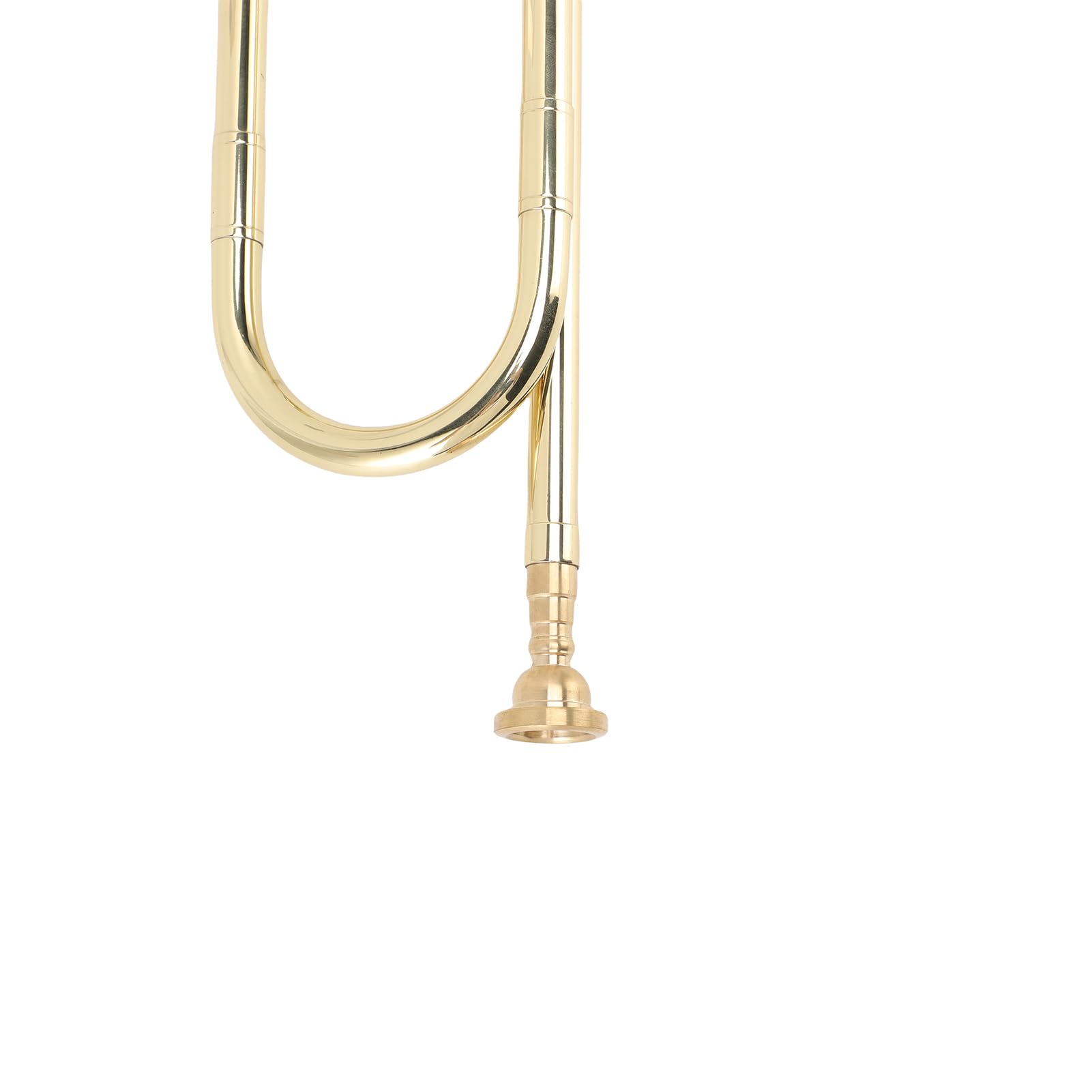 Btuty Brass Trumpet, Bb Trumpet for Students Beginners with Large Bell Bright Sound Comfortable Mouthpiece, for School Band Practice Professional Orchestras