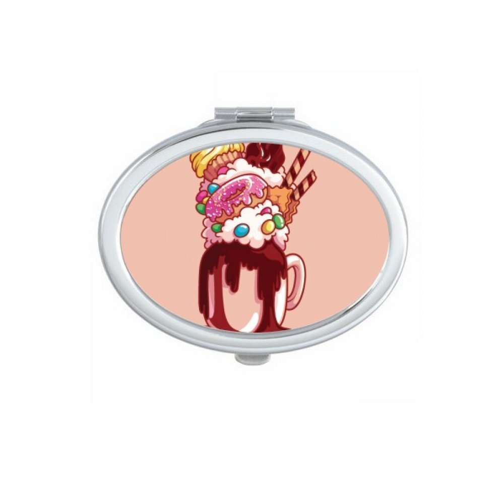 Miroir mignon pour maquillage à offrir en cadeau d'anniversaire original multicolore