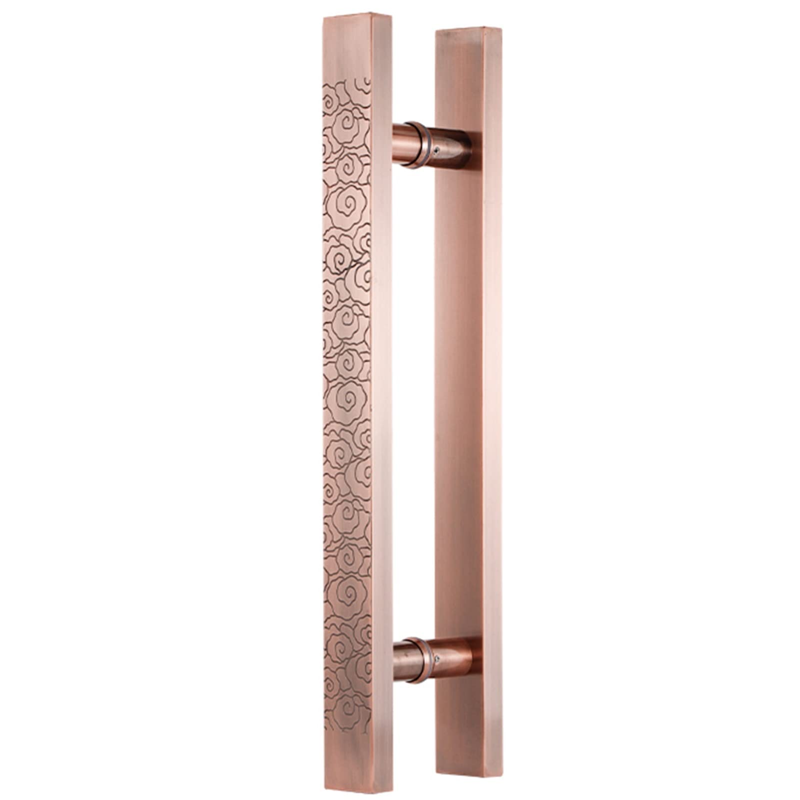 Poignée de porte coulissante style grange aux motifs de nuages pour un design haut de gamme