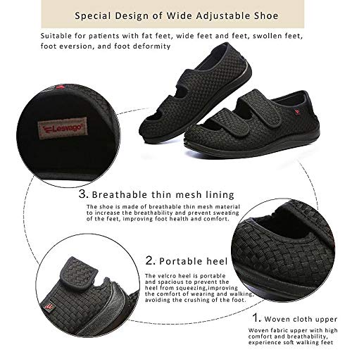 Hsyooes Diabetiker-Schuhe Für Damen, Breite Produktbild-Vorschau 5