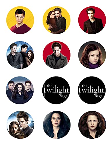 Twilight Edible Image Cupcake Cookie Topper 2" cupcake (12 pieces/sheet)