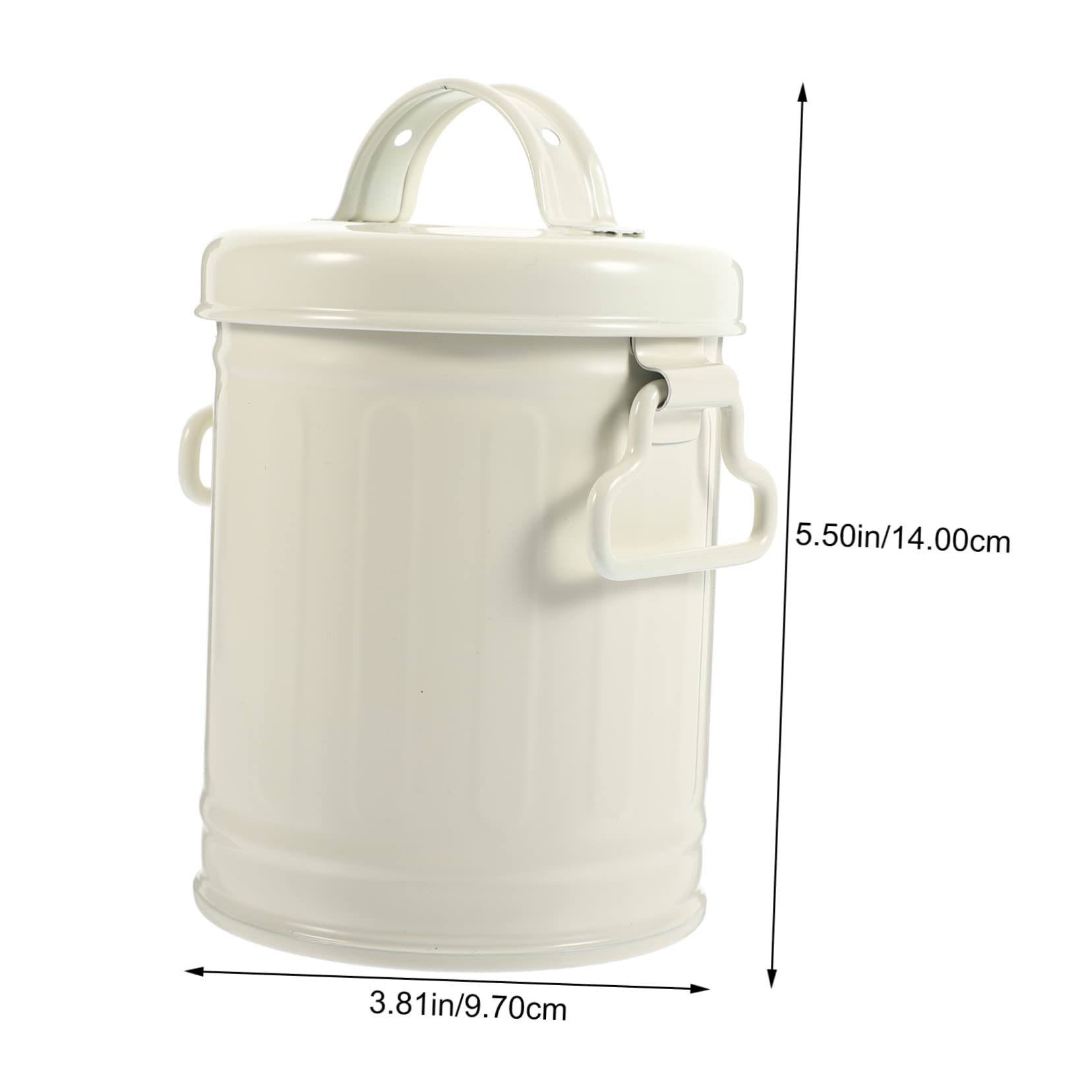 4 Mini Poubelles De Bureau Avec Couvercle - 14.5x9.8x7.8cm - Plastique - Fonctionnent Aussi Comme Porte-stylos