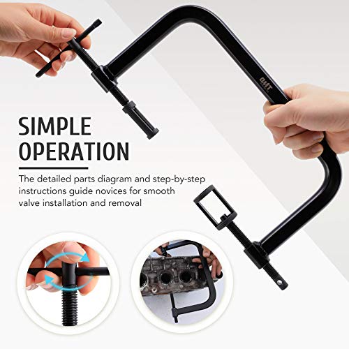 OMT Valve Spring Compressor 10 Piece Spring Clamp Tool Kit with C