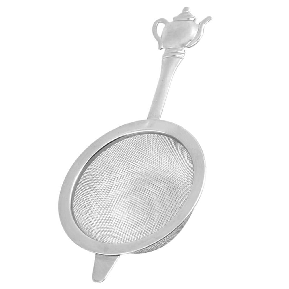 BESTonZON Passoire à Thé Filtre Fin Solide et Résistant la Déformation en Acier Inoxydable 304 Poignée pour Usage Domestique et Bureau