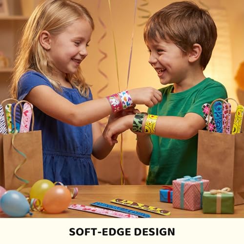48 Pcs Slap Bracelets for Kids