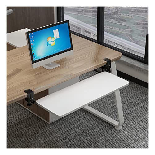 後付け クランプ式キーボードスライダー キーボードトレイ 高さ調整 引き出し 机下収納可能 人間工学に基づいて 簡単に組み立て可能