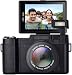 GordVE KG170906 HD 1080P 24MP Zoom Digital Camcorder 3 Inch LCD Touch Screen Video Camera Support Anti-shake & Remote Control with 16X Digital Zoom