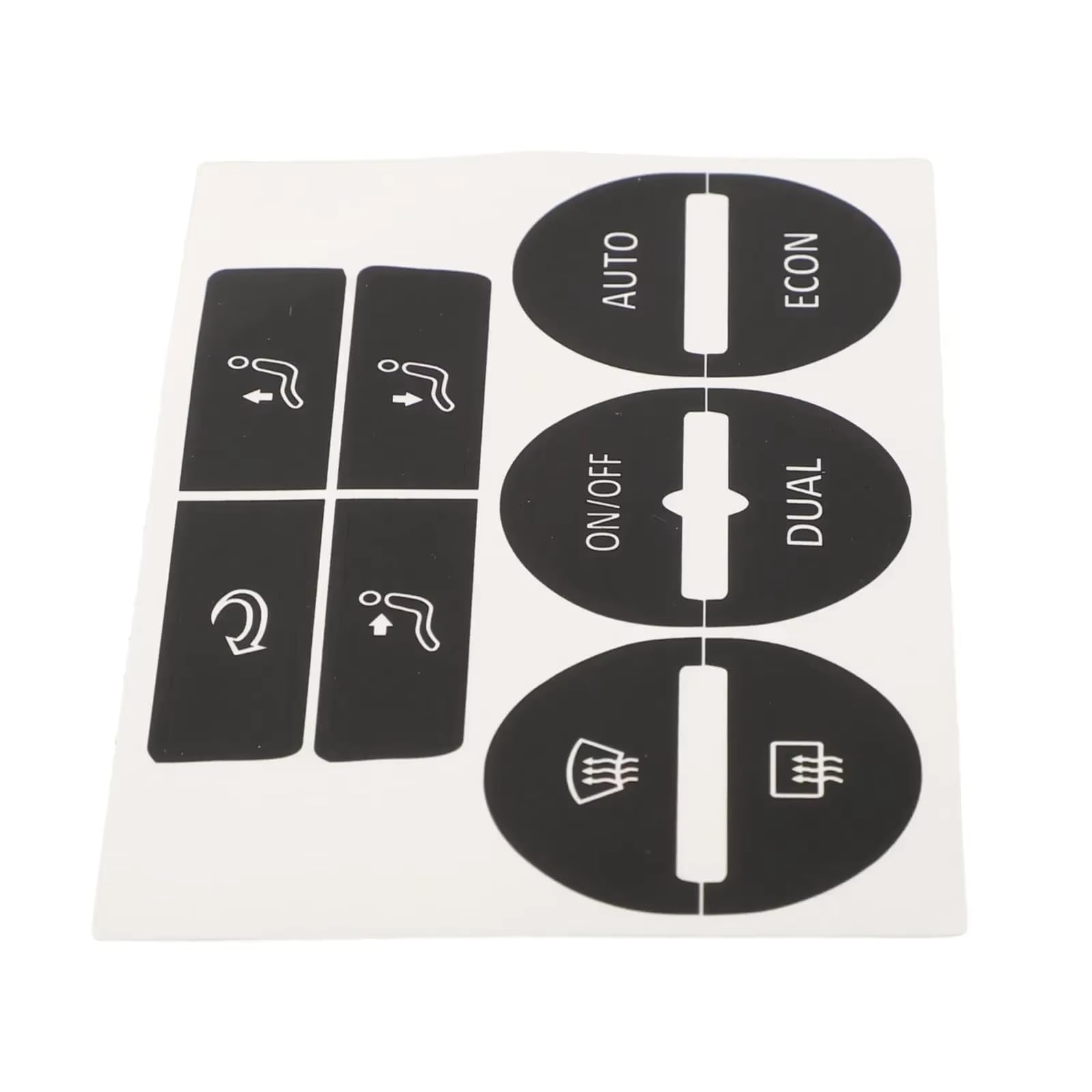 Car Button Stick Compatible with Golf for Mk5 2004-2008 Button Repair Decals Anti Scratch Car Center Console AC Climate Control Button Worn Repair Kit