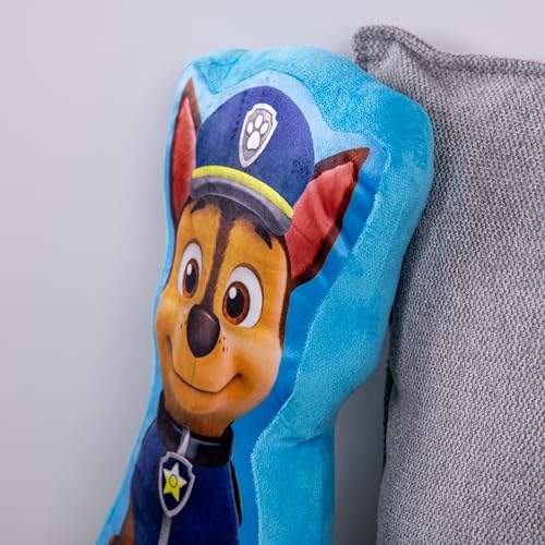 Herding Paw Patrol Konturenkissen, 35 x 20 x 5 cm, Polyester, Blau/Braun