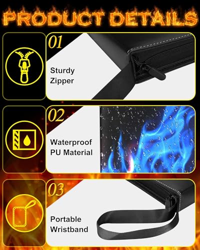 Winsing 1000+ Pockets Card Binder, Premium 9 Pocket Trading Card Binder Cards, 3 Ring Card Album Folder for TCG, CCG, MTG, YuGiOh, Baseball Cards, Sports Cards - Black