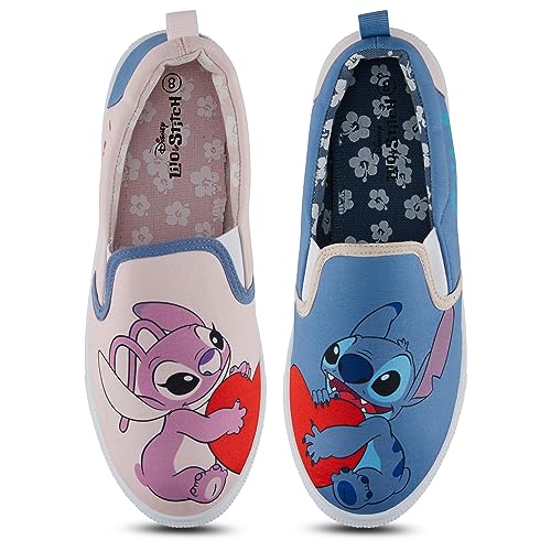 Disney Ladies Lilo and Stitch Shoes - Ladies Classic Lilo and Stitch Slip On Sneakers Lilo and Stitch Canvas Slip On Sneakers2