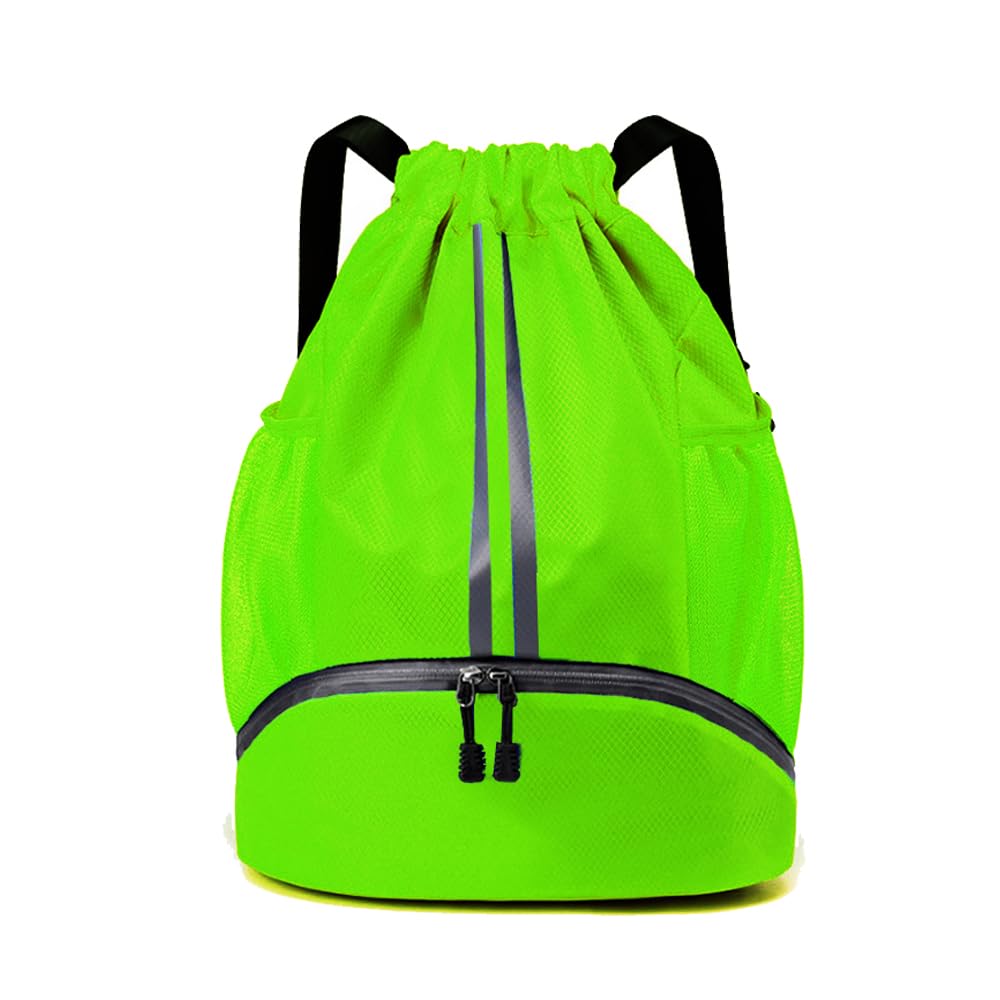 Ci Wigo Drawstring Backpack Large Waterproof Sport Gym Basketball Backpack with Bottle Holder