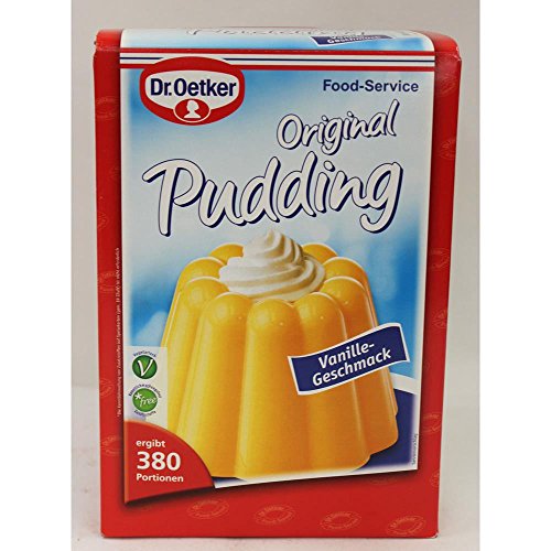 Dr. Oetker Professional, Klassischer Pudding Vanille-Geschmack, Puddingpulver in 2,5 kg Packung, 1-39-202004