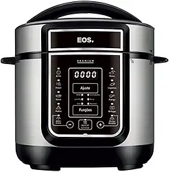 Panela de Pressão Elétrica 5 Litros Eos Multicooker Digital Inox Epp50di 110v