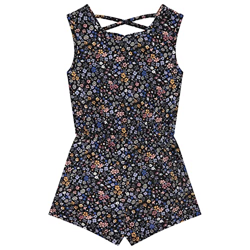 Btween 3-Pack Girls' Jumpsuits & Rompers, Sleeveless & Flutter Sleeve One Piece Overall Suit, Floral/Solid/Be Cool/4-5 #TOP1