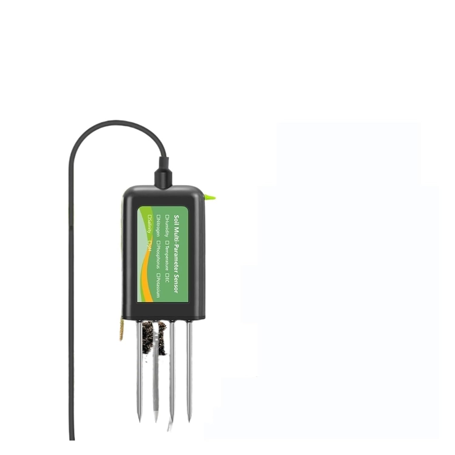 8 in 1 Soil Sensor for Moisture EC PH Nitrogen Phosphorus Potassium Temperature Salinity USB