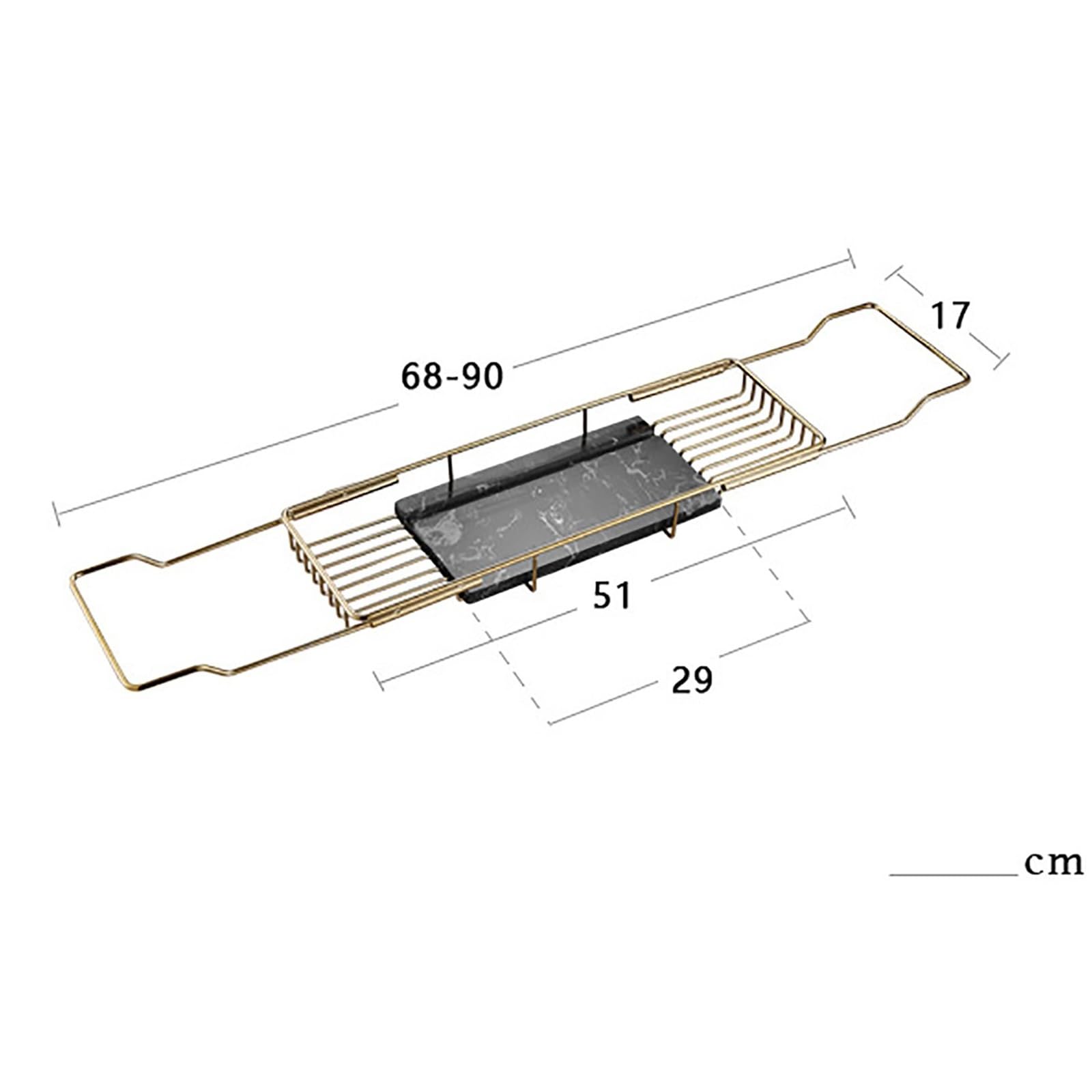 Rozszerzalna taca do wanny, antypoślizgowy pojemnik łazienkowy do spa, Adjuble 68-90 cm, srebrny design, dla kobiet, relaks i akcesoria kąpielowe