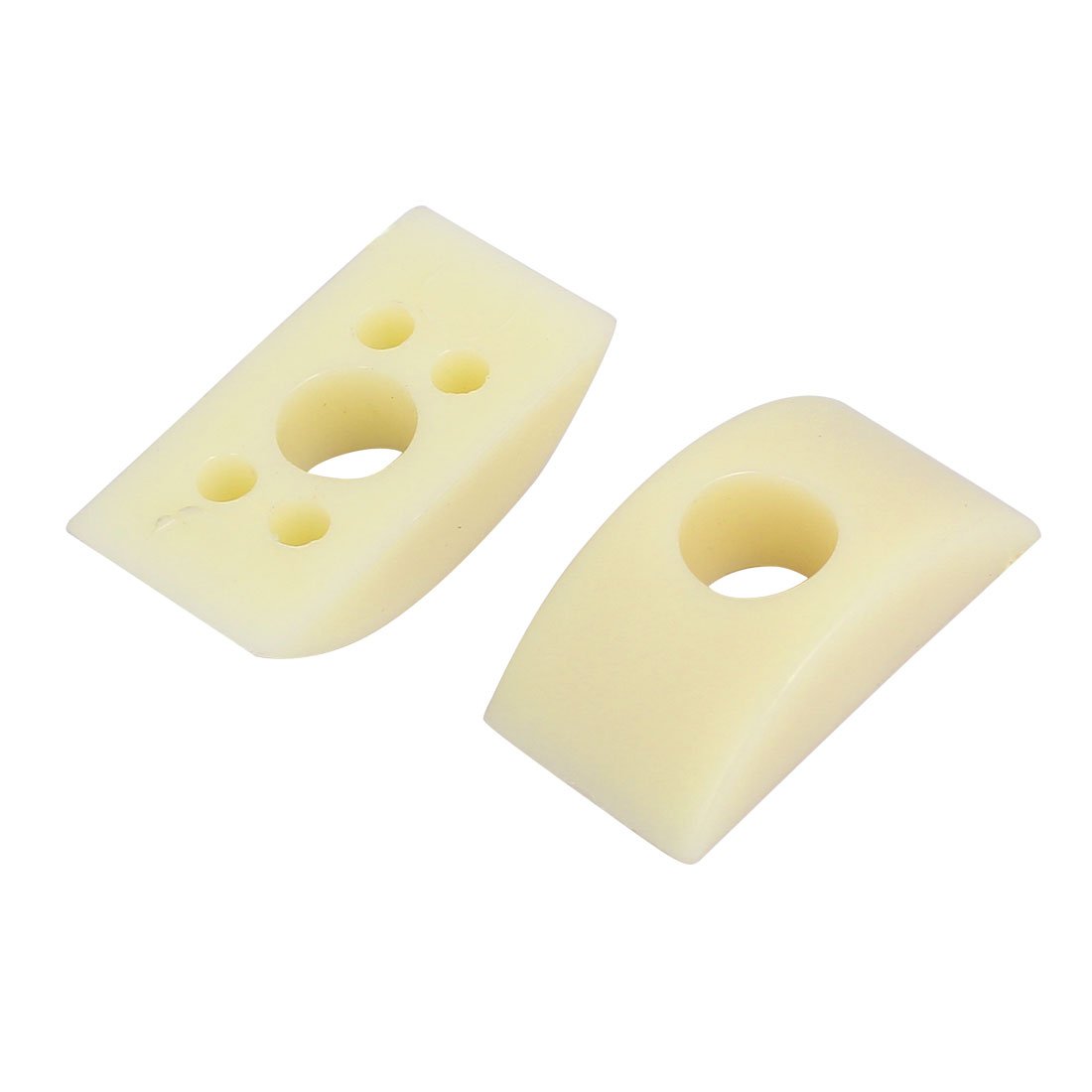 Sourcingmap Household 8mm Hole Dia Plastic Half Moon Spacer Connector Fittings Beige 10pcs - Image 2