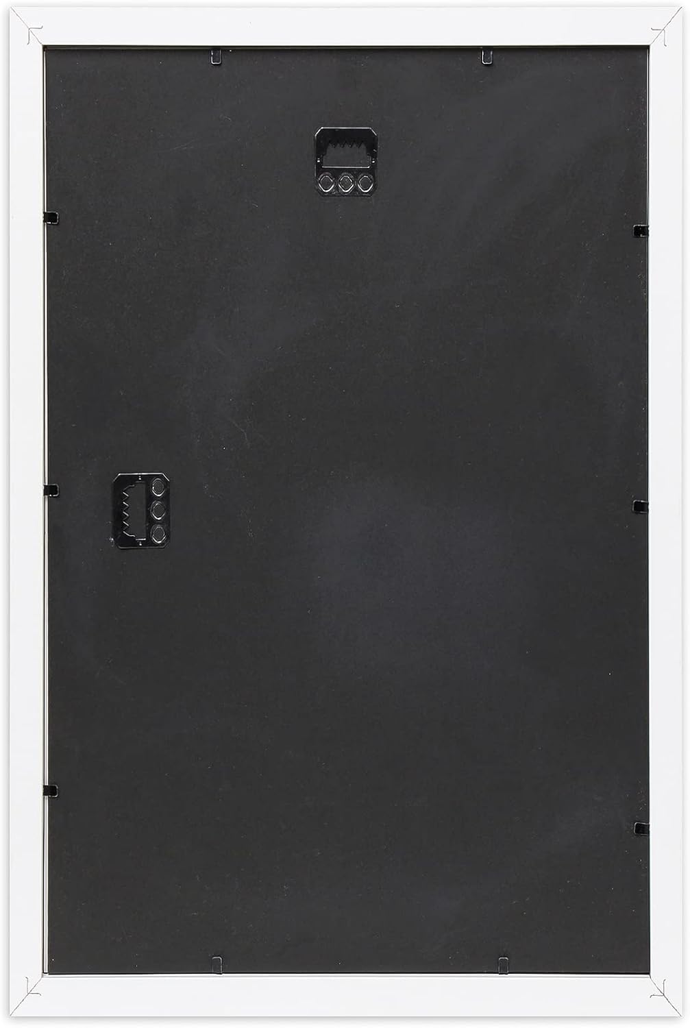 TheDisplayGuys - 2-Pack Classic Wooden Picture Frames w/Tempered Glass - 12x18 mat to 11x17 in - White