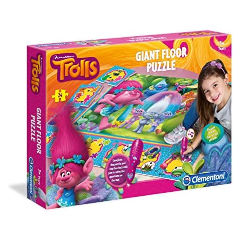 Clementoni 61750 Trolls Interactive Floor Puzzle Cover