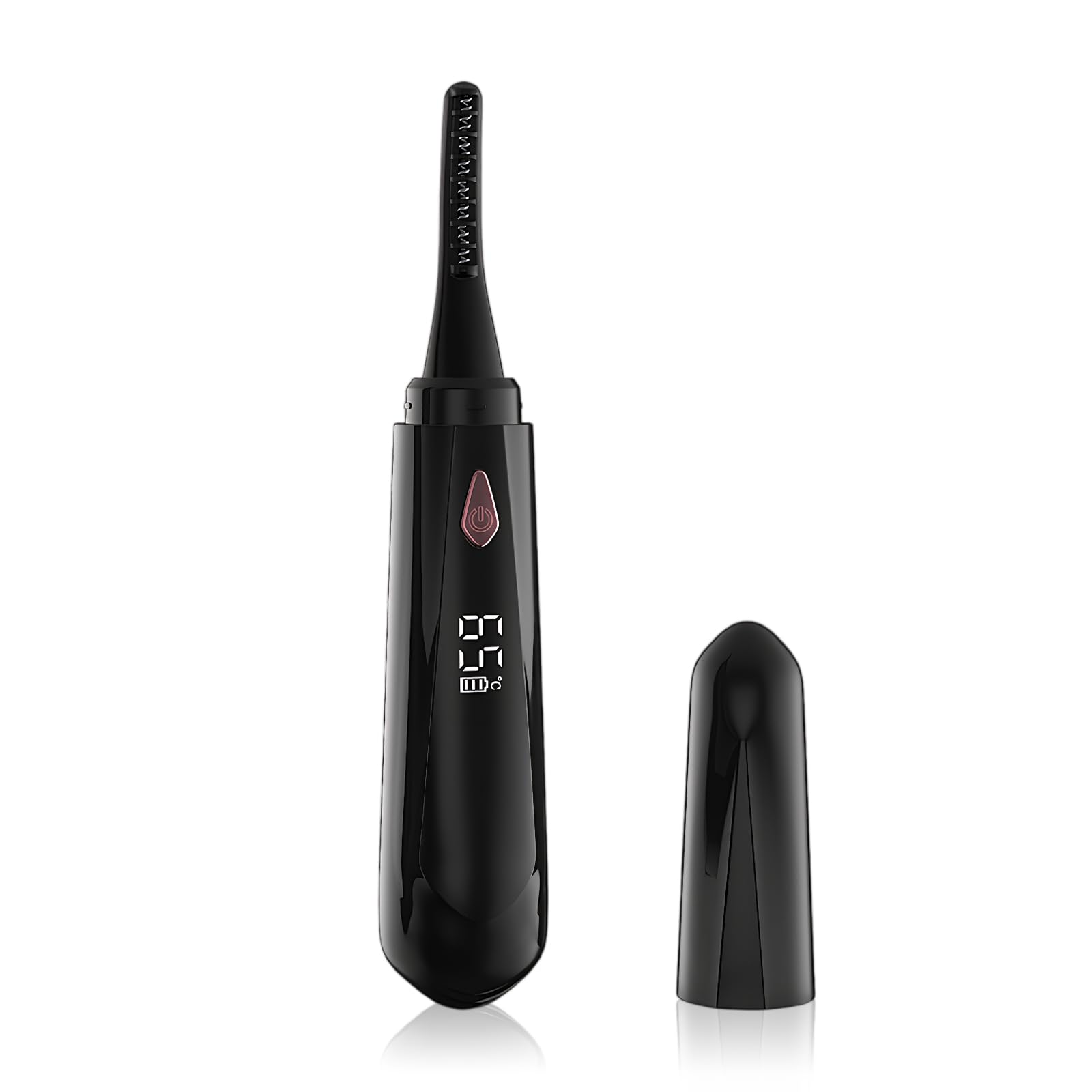 Piegaciglia Riscaldato, Portatile Piegaciglia Elettrico USB Ricaricabile Piegaciglia, Piegaciglia Riscaldato con 4 Riscaldamento Modalità, Riscaldamento Rapido, per Tutte le Ciglia (Nero)