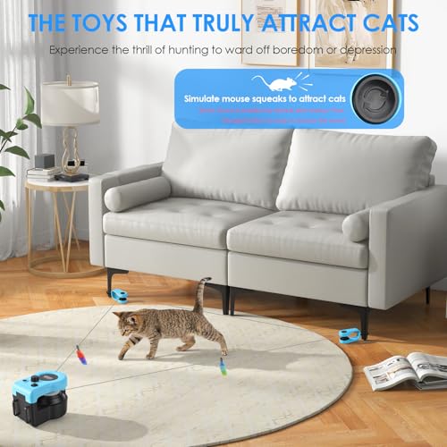 Jouet interactif électrique pour chats intérieur et autonome - 6