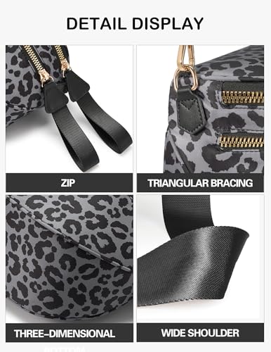 Image of FEIBOON Spacious Nylon Crossbody Bag Bum Bag Handbags Wallets Purses Trendy Shoulder Bag for Women