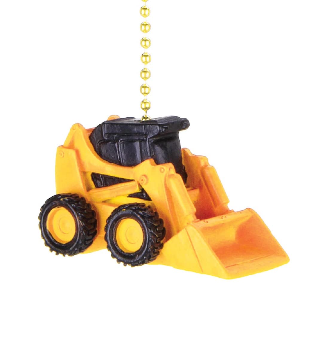 Clementine Designs Yellow Bulldozer Construction Dozer Ceiling Fan Pull or Light Pull Chain