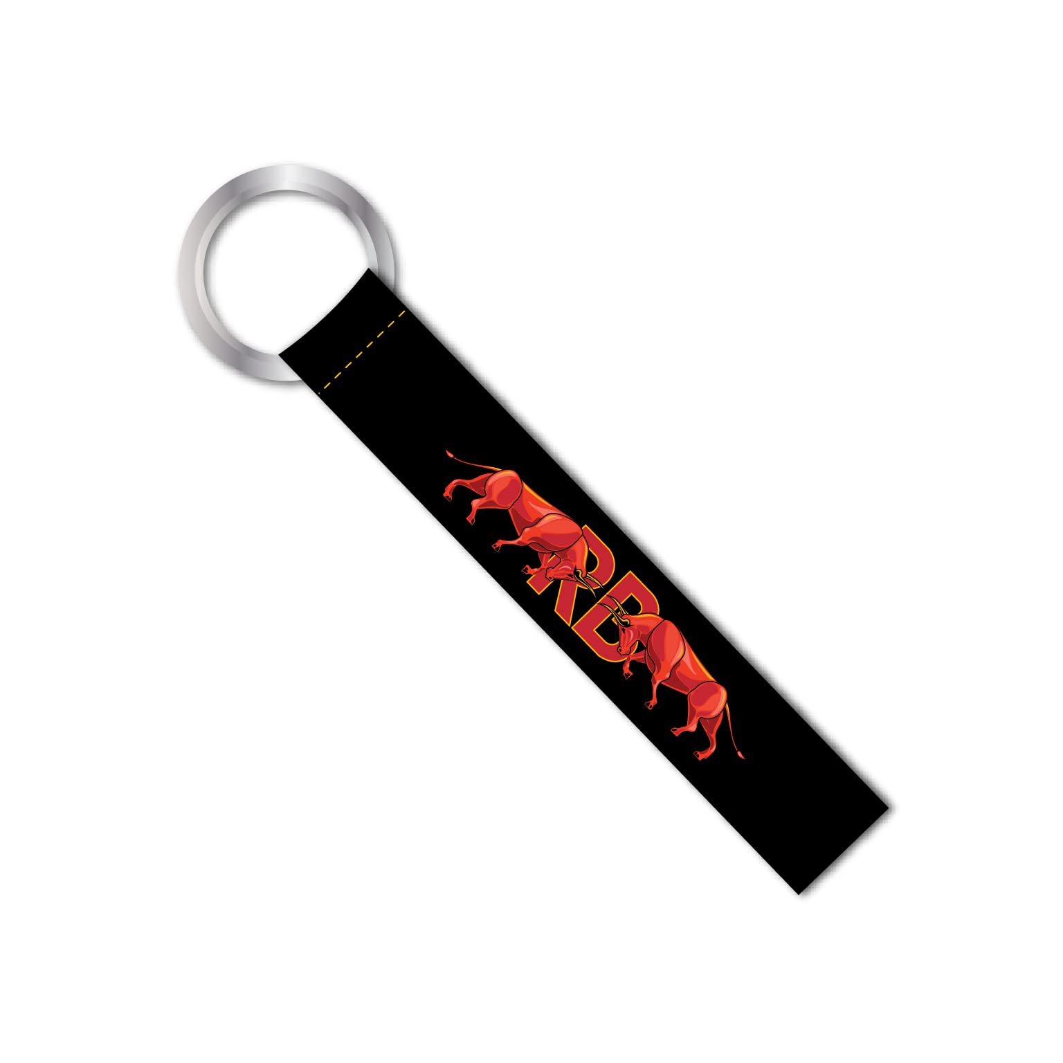 1 Pcs Red Bull Theme Racing Rider Lanyard keychain Holder Compatible For All Bikes Car Key Holder Key Tag Multicolor (6 x 1 Inches)