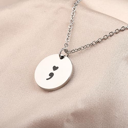 Semicolon Earrings Depression Mental Health Awareness Gift for Her - Suicide Prevention Jewelry3