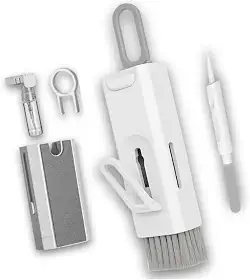 Escova de Limpeza Kit 8 em 1 para Teclado, Fone de Ouvido, Tela de Computador e Celular, Kit Multifuncional Limpador e Removedor de teclas, Ferramenta Completa para Limpeza Eletrônica