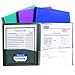 C-Line Products, Inc. CLI33080BN 8-Pocket Spiral-Bound Poly Portfolio, Assorted, Pack of 6