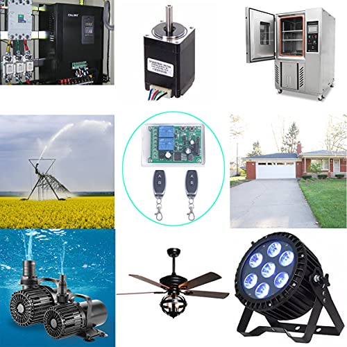 Wireless Remote Relay Switch DC 10A 12V-48V 24V 36V 2 Channel Multi-Function Remote Control Switch - Image 2